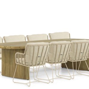 4 Seasons Outdoor Fabrice/Falcon 300 cm dining tuinset 9-delig (8785303631725)